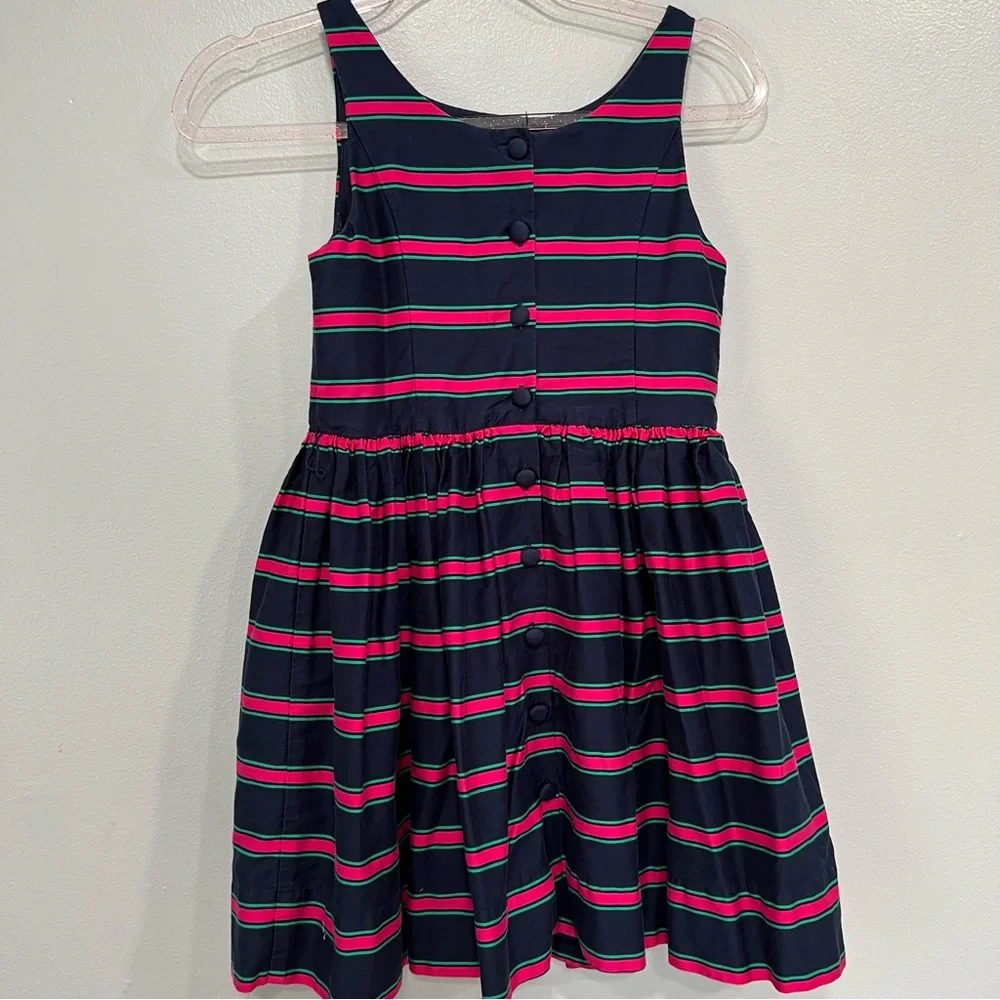 Ralph Louren girl striped‎ dress size 12